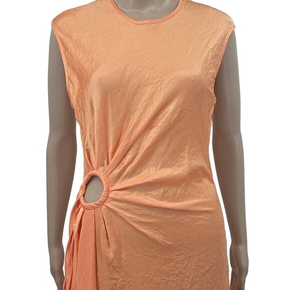 House of Harlow 1960 Peach High Neck Sleeveless Dress, Women's XL - Picture 2 of 13